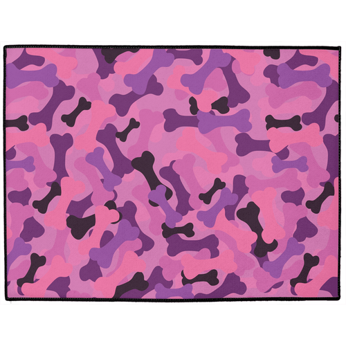 Bone Camo Pink Dog Mat-0