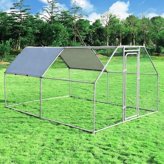 9.5 x 12.5 Feet Large Walk In Chicken Coop Run House-4