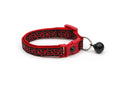 Shiny Red Squiggles on Black Cat Collar-0